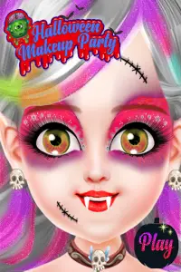 Juego de maquillaje para niñas de Halloween Screen Shot 4
