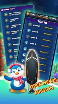 Dream Penguin: Free Surf Game Screen Shot 3