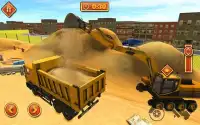Nowoczesne miasto Budowy Truck 3D Gra Sim Screen Shot 15
