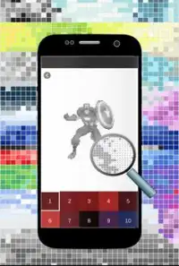 Coloring Avengers By Number Infinity War Pixel Art Screen Shot 0