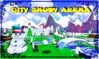 Snowball Attack - Icy Shooting Snowman Castle Park Screen Shot 4