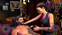 Salón virtual tatuajes entintados Juego de dibujo Screen Shot 4