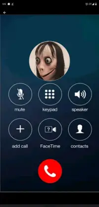 Fake  Call From Scary  Momo Horror Prank Screen Shot 0