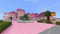Pink house 2018 for the princess map for MCPE Screen Shot 2