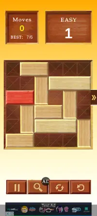 Puzzle Move the Block : Unblock Wood - Game Screen Shot 0