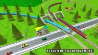 Long European Train Driving New Train Free Game Screen Shot 1