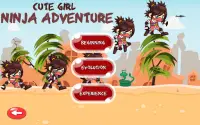 Cute Ninja Girl Adventure Free game Screen Shot 1
