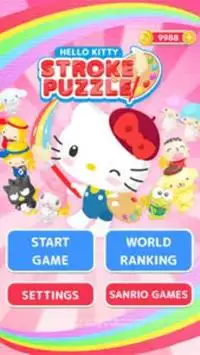 Hello Kitty Stroke Puzzle Screen Shot 0