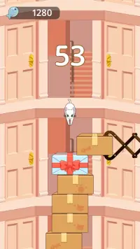 BoxCat : Meow Jump, Jumping game, Fun and easy Screen Shot 0