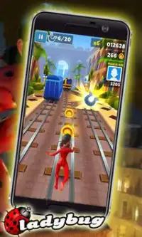 Subway Ladybug - run adventure Screen Shot 1