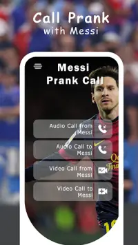 Messi Calling Video Call Prank Screen Shot 1