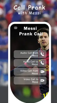 messi video call Screen Shot 1