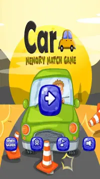 Car Memory Match Game Screen Shot 0