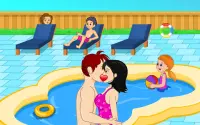 Casual Swimming Pool Kissing Screen Shot 19