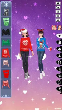 Winter time with warm dressup Screen Shot 2