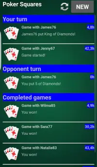 Poker Squares Battle Screen Shot 1