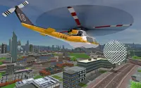Futuristic Helicopter Rescue Simulator Flying Screen Shot 5