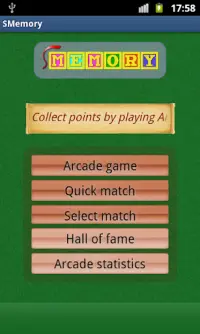 SMemory (a memory game) Screen Shot 1