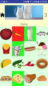 Food Group Sorting for Kids Screen Shot 1