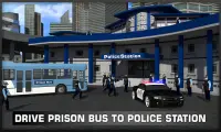 Coach Bus Police Transport 3D Screen Shot 3