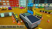 Classic City Car Parking: Cyber truck Parking 2020 Screen Shot 0