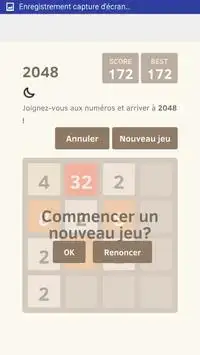 JEUX 2048 Screen Shot 1