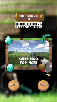 Simple Guns Mod for MineCraft Pocket Edition Screen Shot 2
