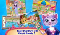 Baby Kitty Swimming Pool Party Screen Shot 4