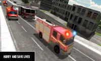 911 Rescue team Fire Truck Driver 2020 Screen Shot 2