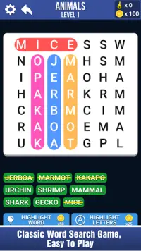 Block Words Search - Classic Puzzle Game Screen Shot 3