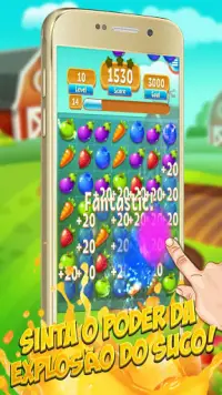 Ligação de frutas esmagar mania: jogo livre 3 jogo Screen Shot 2