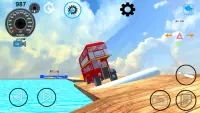 Bus driving simulator. Bus impossible stunts game Screen Shot 2