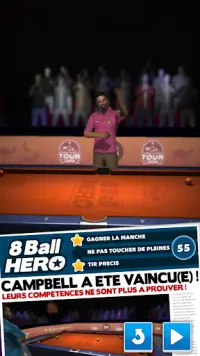 8 Ball Hero – Billard américain jeu de logique Screen Shot 0