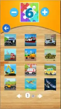 Kids Jigsaw Puzzle - Vehicle Screen Shot 1