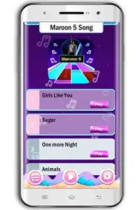 Maroon 5 Song for Piano Tiles Game Screen Shot 1