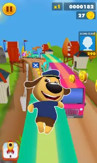 Puppy Surfs Runner : Talking Dog Screen Shot 2