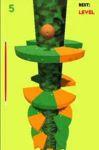 Torre de bola de salto de frutas laranja Screen Shot 0