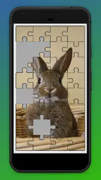 Rabbit Jigsaw Puzzles - Animal Jigsaws Screen Shot 0