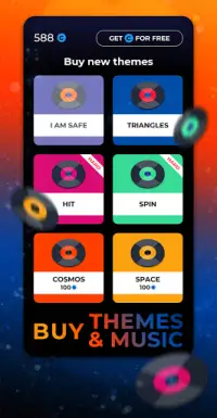 Spinny Ball - Hyper casual rhythm spin music game Screen Shot 1