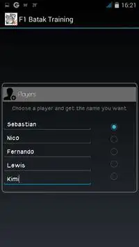 Formula Batak Training Screen Shot 2