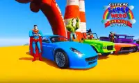 Master Superheroes Car Race Screen Shot 1