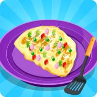 Kids Breakfast - Omelet Cooking