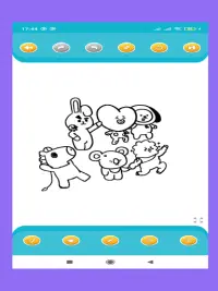 How to draw BT21 Coloring Screen Shot 5