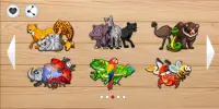 बच्चों के लिए जानवरों की शैक्षिक पहेली खेल Screen Shot 1