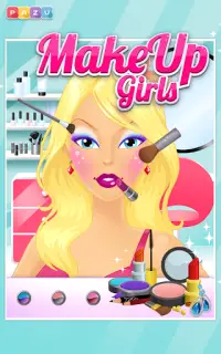 Meninas maquiagem - Jogos de vestir para crianças Screen Shot 0