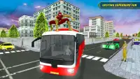 City Bus Driving: Superheroes Transport Simulator Screen Shot 4