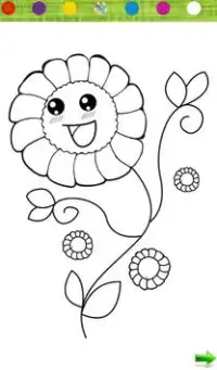 Coloring: Flowers for Girls Screen Shot 0