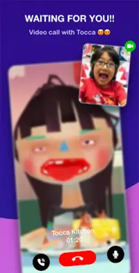 toca life's kitchen talk Video Call   Chat Screen Shot 3