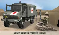 Army Rescue Truck Drive 3D Screen Shot 0