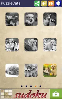 Sliding Puzzle Cats Screen Shot 5